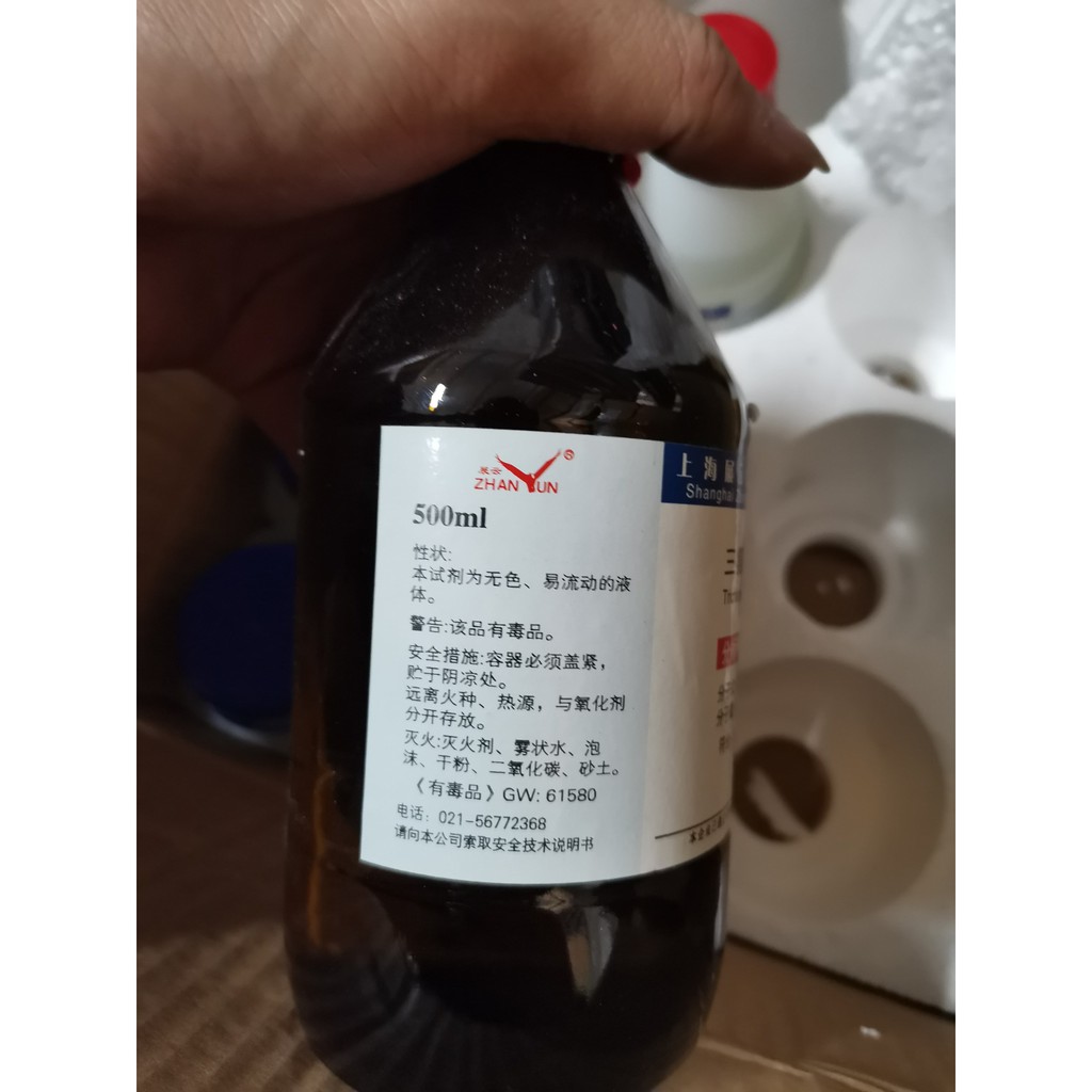 Hóa chất Trichloroethylene CAS 79-01-6 chai 500ml C2HCl3