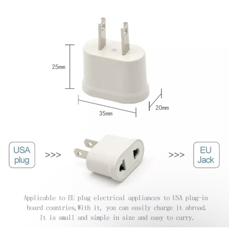 Phích cắm, ổ cắm chuyển đổi chân dẹp ra chân tròn 2 chấu 220V/15A