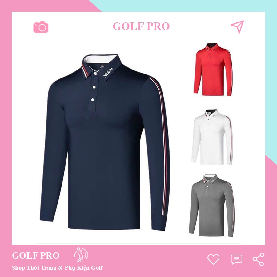 Áo golf nam dài tay thể thao giữ nhiệt chống nắng GOLF PRO AD003