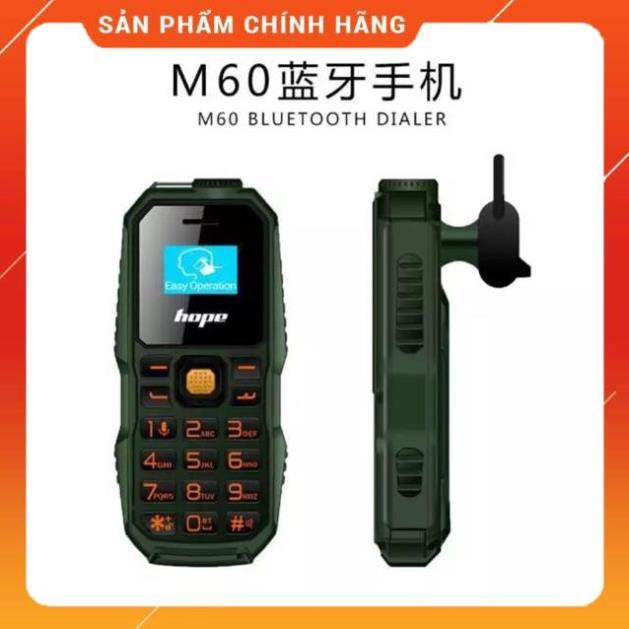 Điện thoại mini 2 sim kiểu dáng quân đội, có thể làm tai nghe blutooth