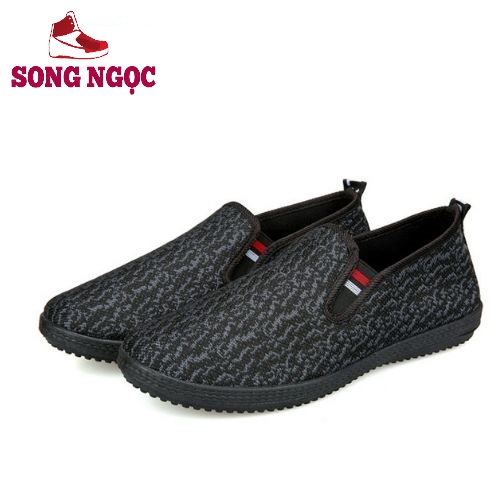Giày Nam👟 Giày Lười  EJ 2020 nhẹ êm dùng cho cả nam và nữ hd13 đen