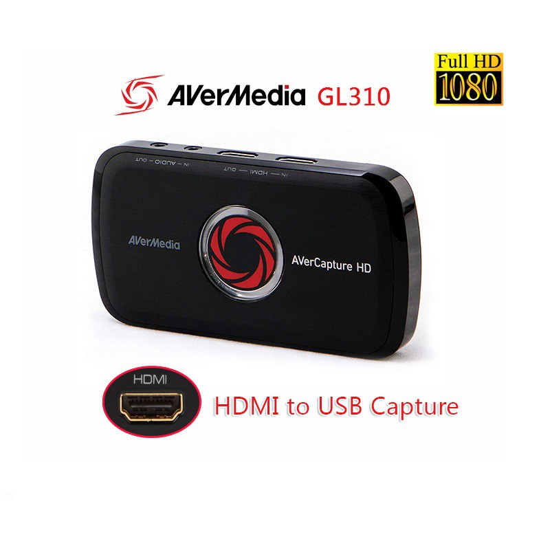 Thiết Bị Ghi hình HDMI Hỗ Trợ FULL HD 1080p Livestream Capture Avermedia GL310 - Hàng Chính Hãng - Avermedia GL310