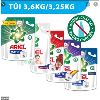 Ariel matic nước giặt túi 3,6kg/3.25kg