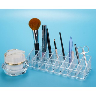 Khay đựng dụng cụ trang điểm mica trong suốt loại 24 ô T45
