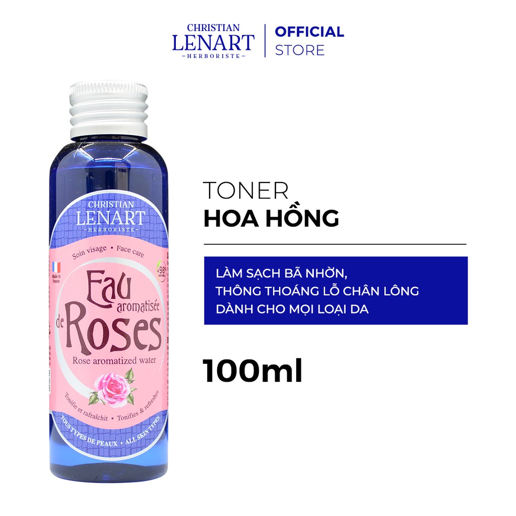 Toner Hoa Hồng - Christian Lénart Eau Aromatisée De Roses - 100ml - 200ml