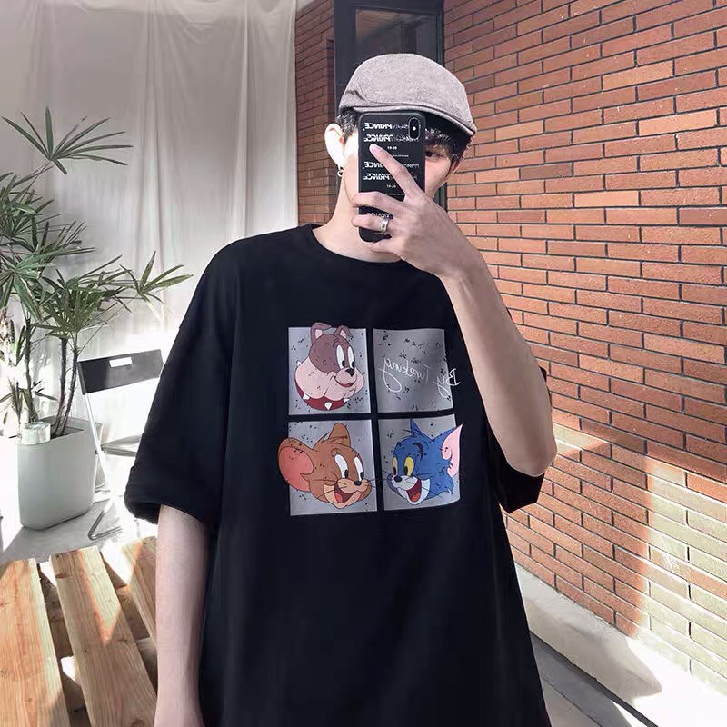 Áo thun tay lỡ form rộng họa tiết nhân vật hoạt hình Tomm - Unisex nam nữ đều mặc được | BigBuy360 - bigbuy360.vn