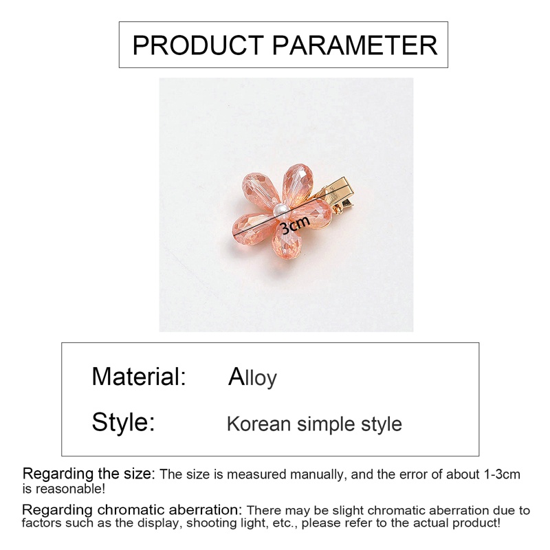 Kẹp TóC HìNh Hoa ĐíNh Kim Cương Giả NhiềU MàU ThờI Trang Cho Nữ timetunnel