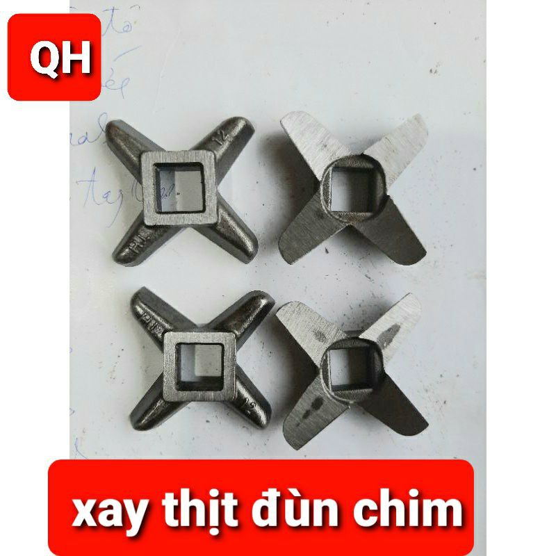 Dao xay thịt  đầu 12 ( cối ) đùn thịt 12