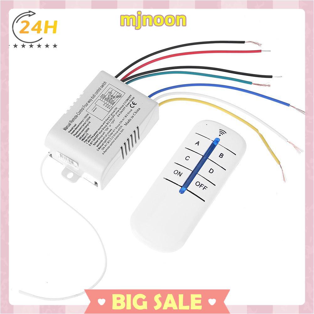 Bộ Điều Khiển Từ Xa 4 Kênh 220v Rf Không Dây Thông Minh