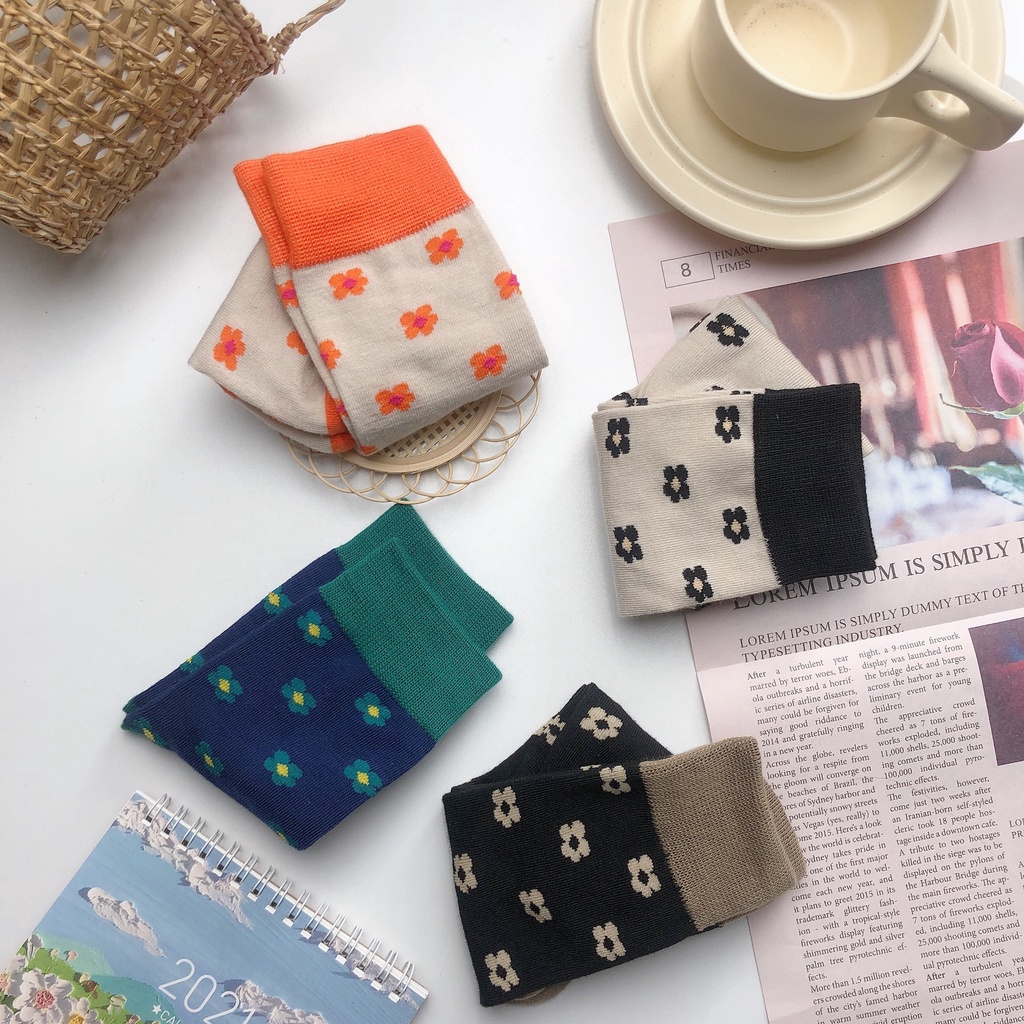 Vớ Hoa Nhỏ Dễ Thương Phong Cách Nhật Bản Thời Trang Cho Nữ