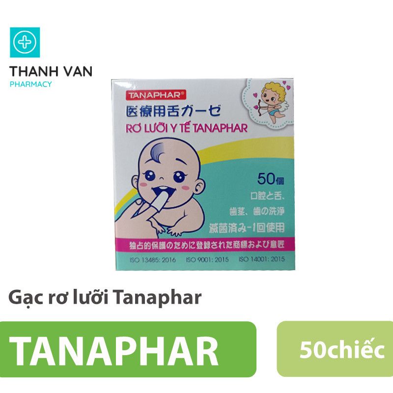 Gạc rơ lưỡi y tế TANAPHAR- làm sạch khoang miệng bé yêu