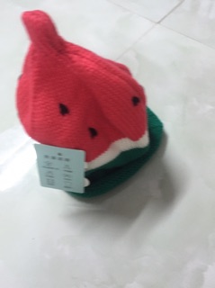 Mũ len dưa hấu cho bé
