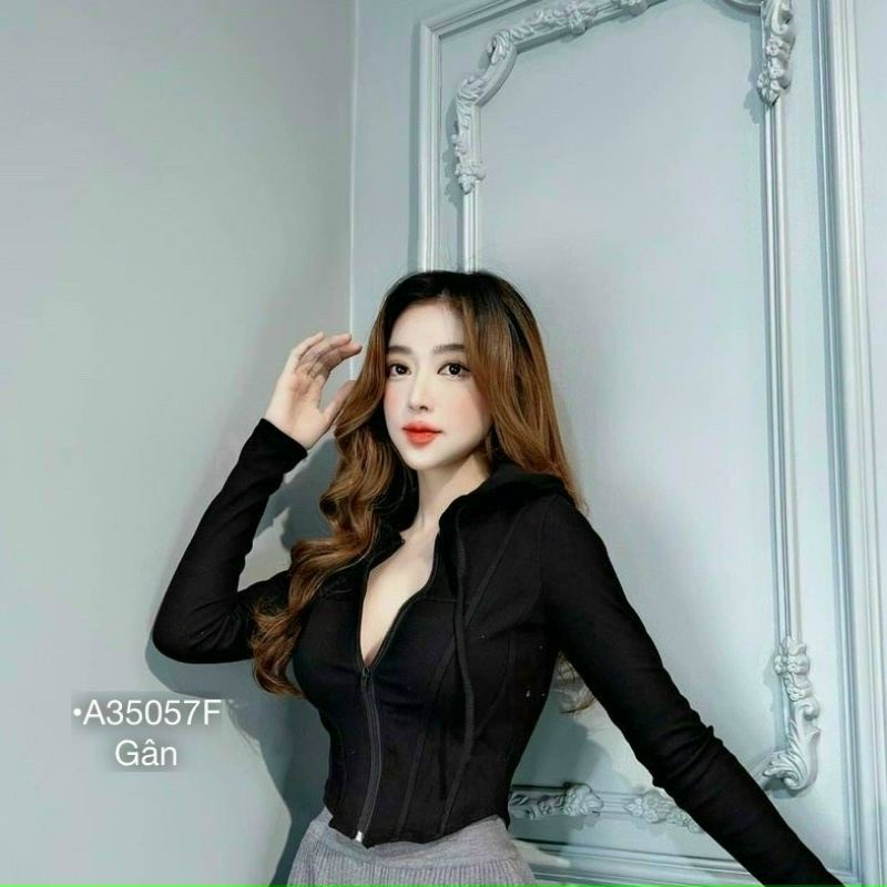 Áo khoác Cadigan khoá kéo thu đông A91