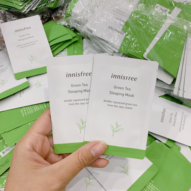 [AUTH HÀN] Sample mặt nạ ngủ Innisfree Green Tea Sleeping Mask 4ml