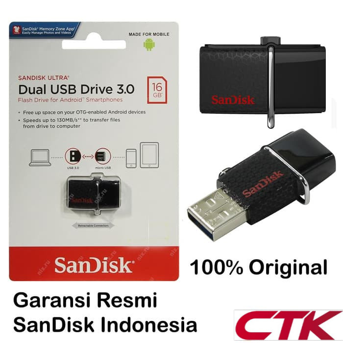 Ổ Cứng Sandisk Otg 16gb Usb 3.0 - Sdd2-016g-gam46