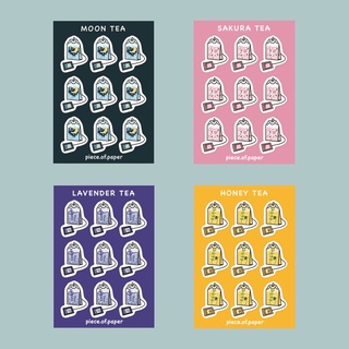 Tea bag stickers - sticker túi trà