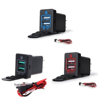 Củ sạc 2 cổng USB 3.0 chất lượng cao cho TOYOTA Camry Corolla RAV4 Reiz Cruiser