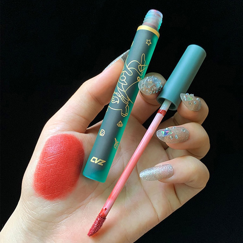 [Hàng mới về] Son môi dạng kem lì CVZ lâu trôi lên màu chuẩn đẹp chất lượng cao