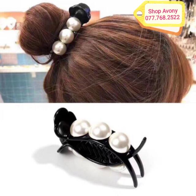 Kẹp tóc dạng dài - gắp tóc hot trend đính ngọc