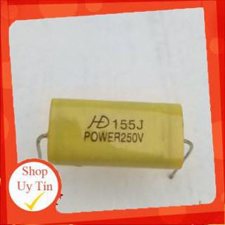 TỤ PHÂN TẦN LOA TREBLE 155J 250V VÀNG DẸT( TRÒN) - GIÁ 10 CÁI
