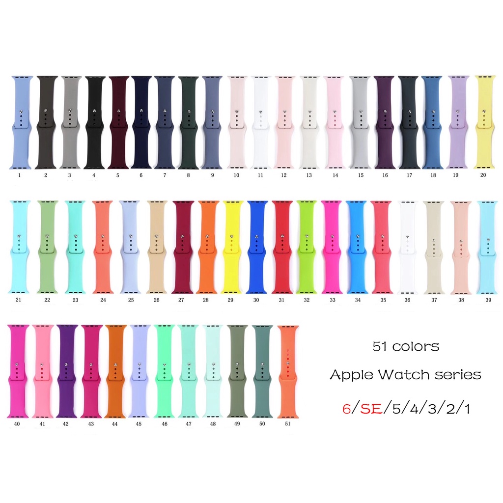 Dây Đeo Silicon Mềm Cho Đồng Hồ Thông Minh iwatch Ultra Series 8 7 6 SE 5 4 3 2 1