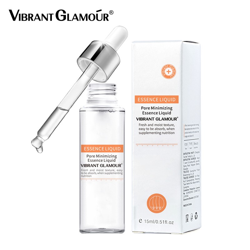 Serum dưỡng da Vibrant Glamour Hyaluronic Acid ẩm giảm mụn trứng cá thu nhỏ lỗ chân lông chống lão hóa 15ml