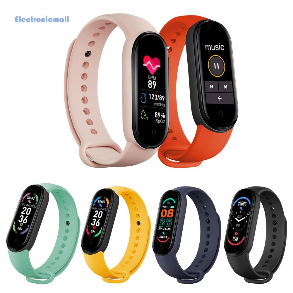 ElectronicMall01 2 Types LED Digital Watch / Color Screen Smart Band Heart Rate Blood Pressure Sleep Monitor Pedometer