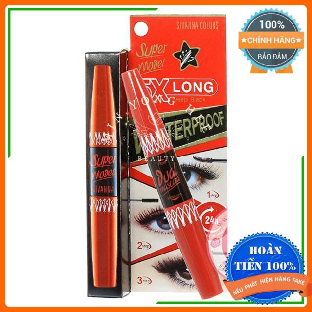 Mascara [Dùng là mê-Hàng Auth] Mascara thần thánh Sivanna 2 Đầu 5x Long super model