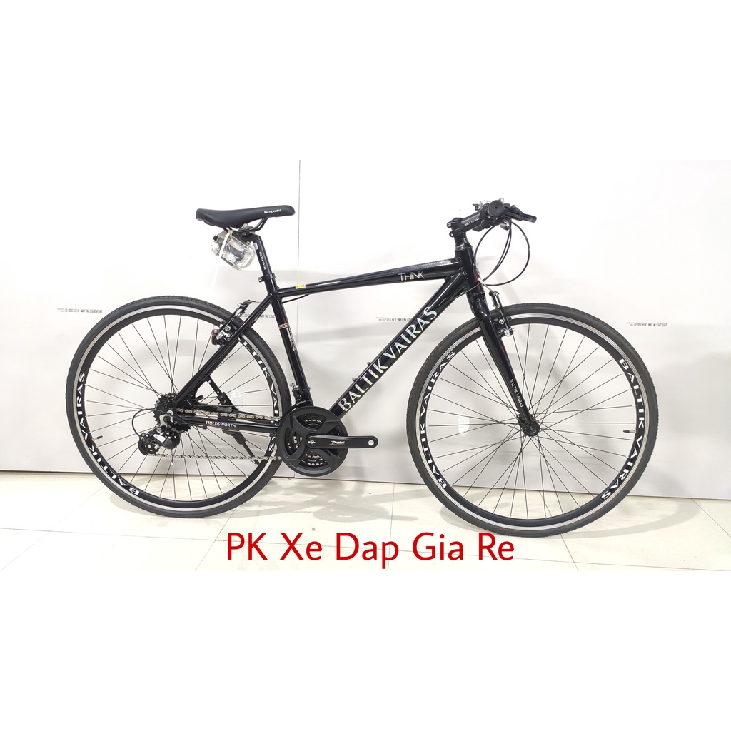 Xe đạp Touring BALTIK VAIRAS, Khung nhôm siêu nhẹ, Bộ đề Shimano 3x8 (24 tốc độ), Xe mới khuyến mại 5 món phụ kiện