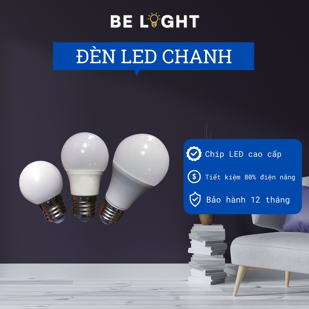 Bóng đèn LED tròn chất lượng cao kín nước 3W/5W/7W/9W [BẢO HÀNH 1 ĐỔI 1]