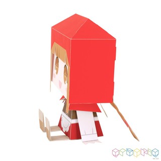Handmade mô hình giấy Cô bé quàng khăn đỏ (tự làm có hướng dẫn)
