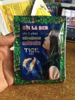 NHUỘM ĐEN TÓC NHÂN SÂM TIGI ( 10 gói)