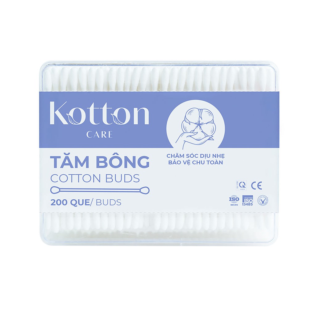 Tăm bông Bạch Tuyết Kotton Care vô trùng  cho người lớn
