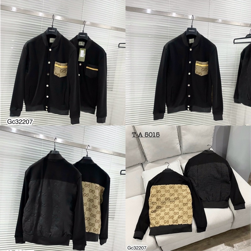 Áo Khoác Bomber Nỉ Da Cá GC Nam Hot Trending - Áo Bomber Hoạ Tiết GC Logo Thêu Vải Thô