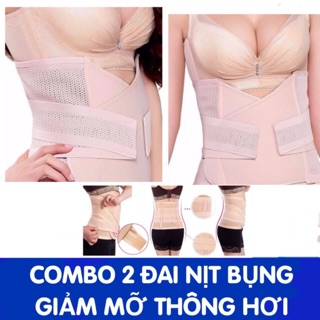 Combo 2 đai nịt bụng miss belt định hình giảm mỡ bụng