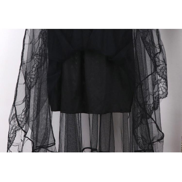 Spot free shipping girls skirt Korean fashion trend net celebrity wild mesh lace mid-length gauze | BigBuy360 - bigbuy360.vn