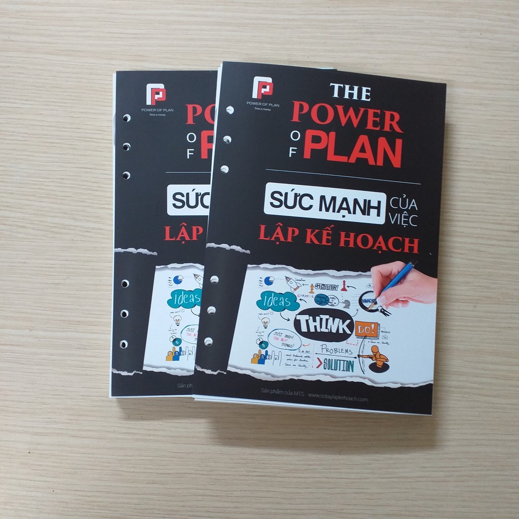 Combo 2 lõi sổ tay lập kế hoạch the Power Of Plan (Lõi sổ in màu)