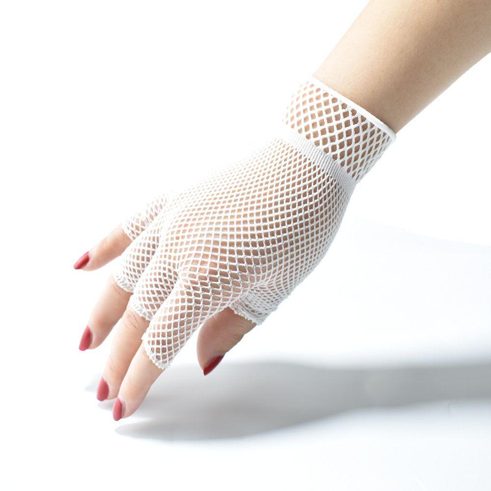 BSUNS Găng Tay Lưới Hở Ngón Co Giãn Chủ Đề Cá Tính