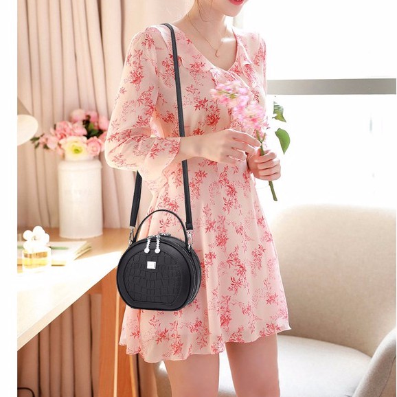 TÚI ĐEO CHÉO NỮ DÁNG TRÒN CAO CẤP SIZE 19CM THỜI TRANG HH 134 | BigBuy360 - bigbuy360.vn