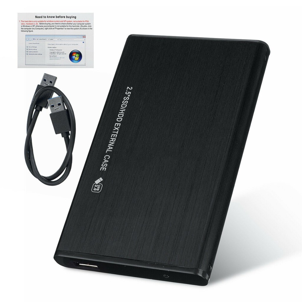 Ổ Cứng Ngoài Usb 3.0 Sata 2.5 '' Hdd Ssd 2tb Cho Pc Laptop | BigBuy360 - bigbuy360.vn