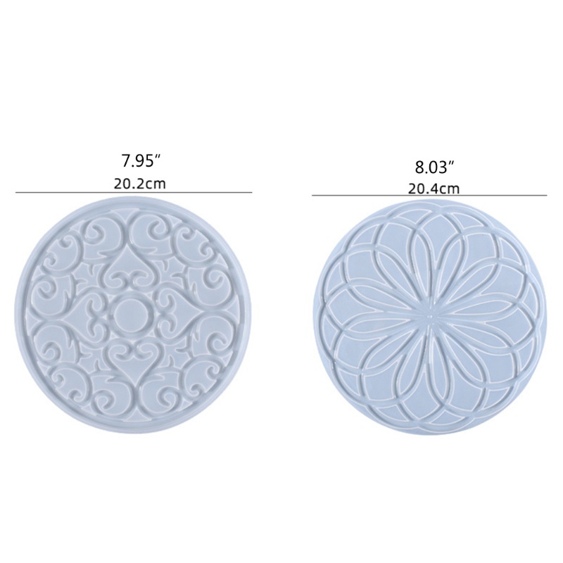 Khuôn Làm Đế Lót Ly Bằng Epoxy Họa Tiết Pha Lê Độc Đáo DIY