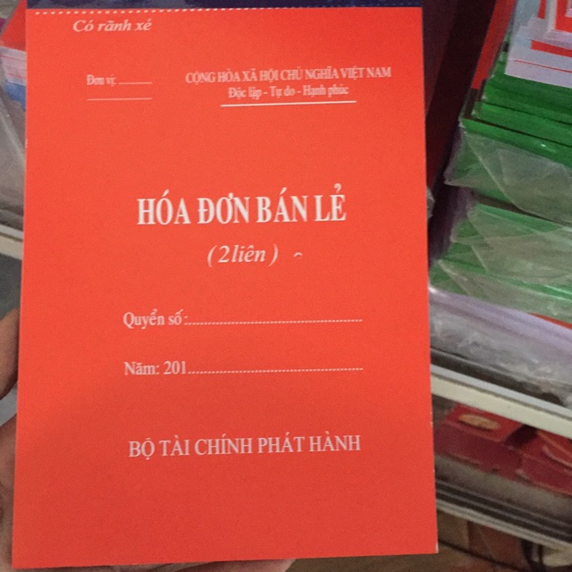 Hóa đơn bán lẻ 2 liên (3 liên)