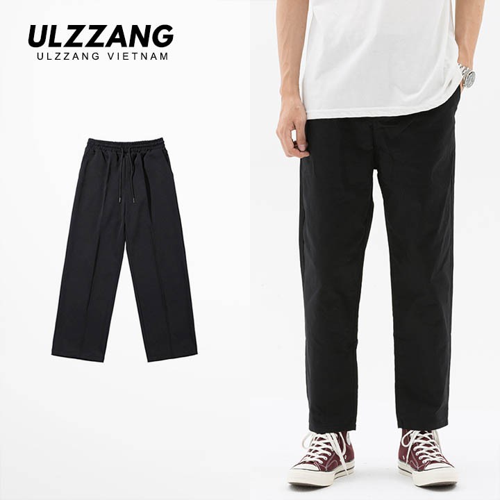 Quần baggy ULZZANG dáng unisex vải kaki