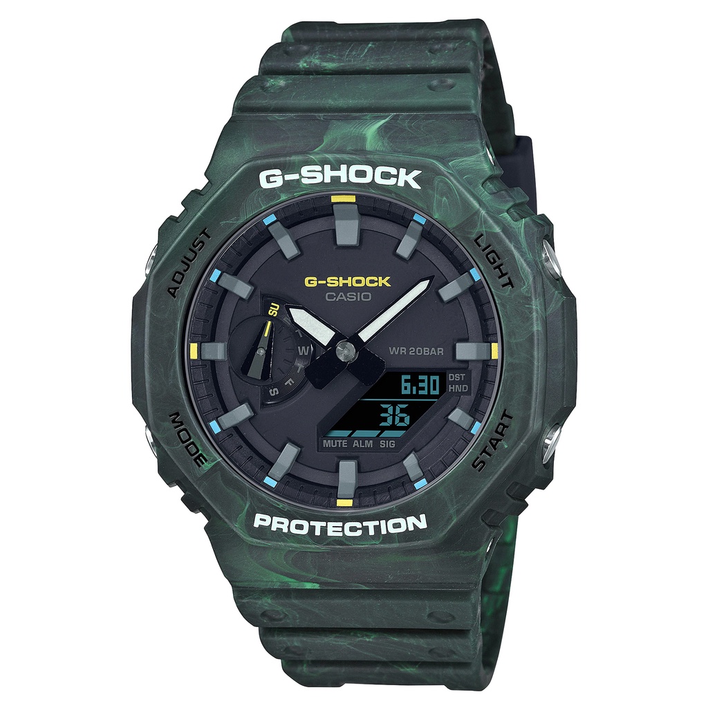 Đồng hồ nam Casio G-Shock GA-2100 / GA-2100FR-3A chống va đập, chống nước 200m, hàng chính hãng