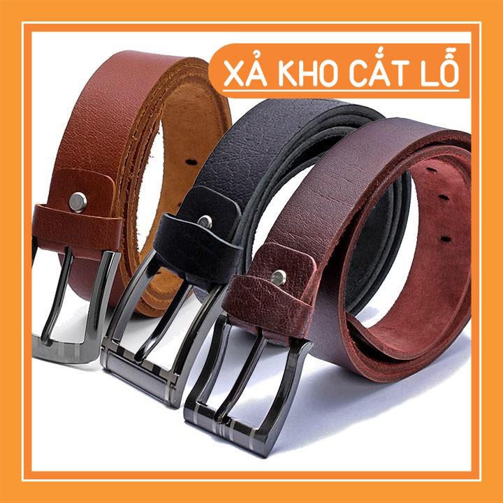 Thắt lưng nam da bò cỡ lớn nhiều màu PH4101-02-03