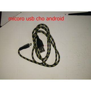 dây sạc bọc dù micro usb(1met)