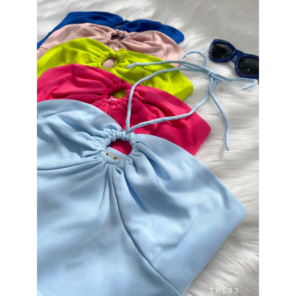 [HÀNG THIẾT KẾ CAO CẤP] Áo Ống Croptop Khoét Ngực Sexy Màu Trắng Cá Tính Freesize