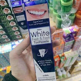 Kem đánh răng Mistine White fresh & fresh toothpaste Thái