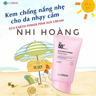 Kem chống nắng The Seam eco earth power pink sun cream