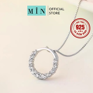 Dây chuyền bạc nữ, vòng cổ Endless Space Min Jewelry đính đá cao cấp